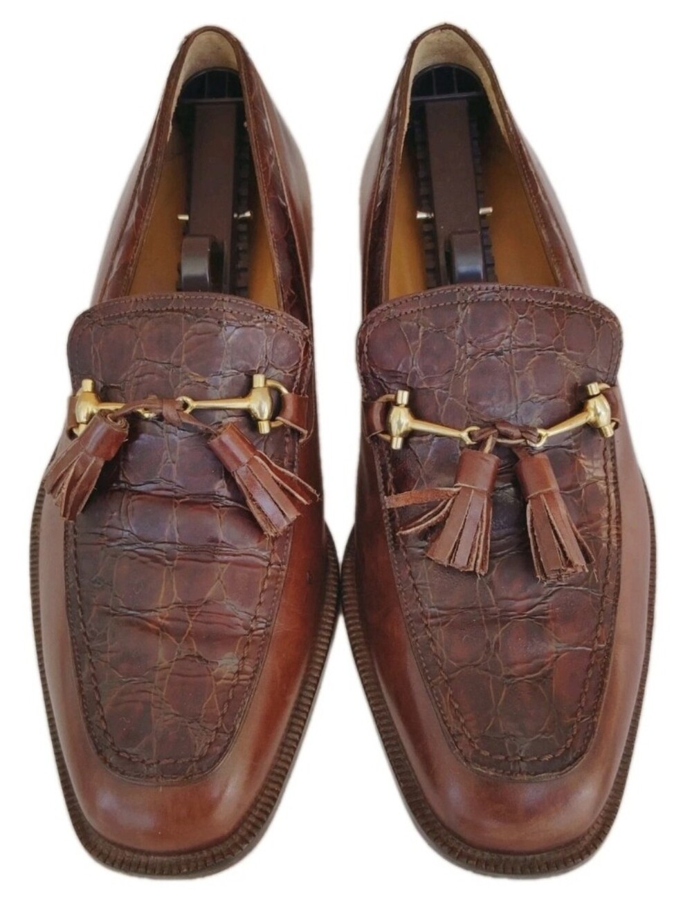 Caporicci Genuine Cayman Horsebit Tassel Loafers Size 8.5 ⬇️READ DESCRIPTION⬇️.